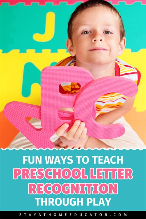 How To Teach Preschool Letter Recognition Stay At Home Educator