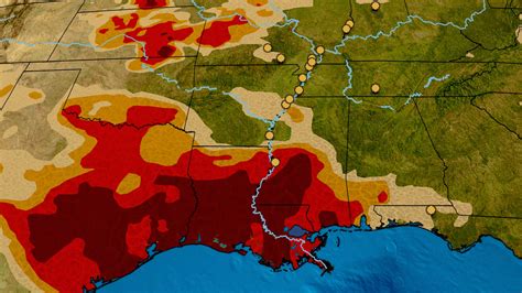 Drought Stricken Lower Mississippi River Valley Louisiana Finally