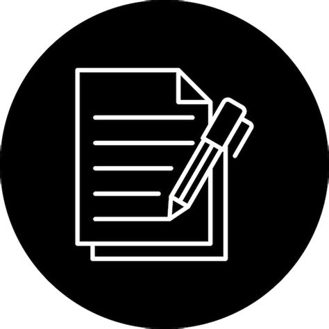 Icono De Escritura Vector Premium