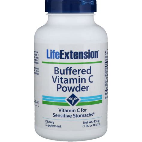 Life Extension Buffered Vitamin C Powder 16 Oz 454 G By Iherb