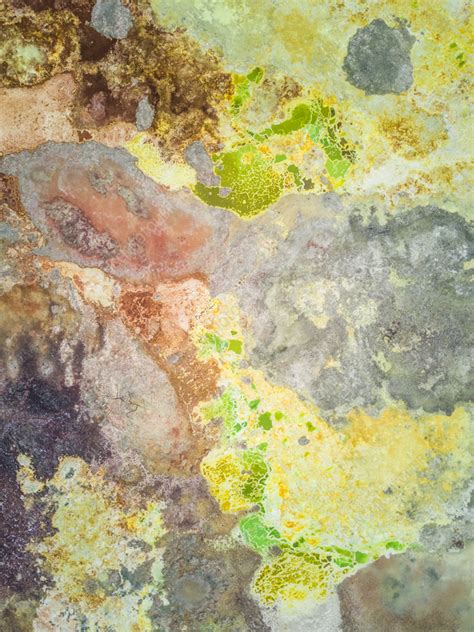 Aerial view of salt and sulphur formations, Dallol, Ethiopia - Stock Image - F039/7155 - Science ...