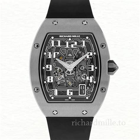 Richard Mille Rm Black Dial Men S Rubber Band Automatic Richard