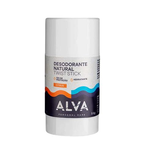 Alva Personal Care Twist Stick Citrus Vegano Desodorante Natural