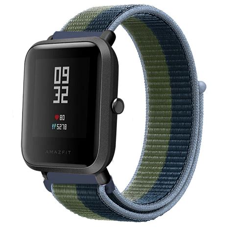 Xiaomi Amazfit Bip Nylonarmband Moosgrün Smartwatcharmbaender de