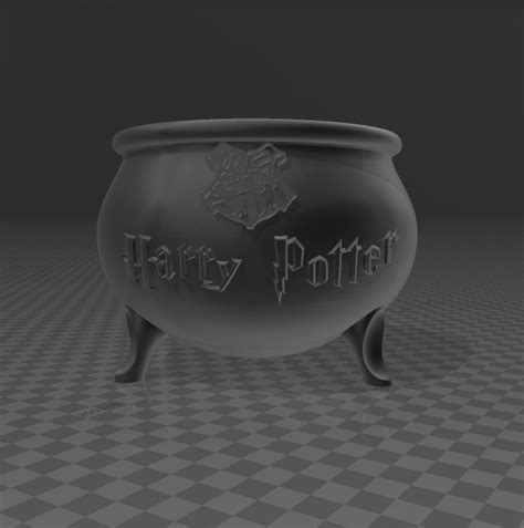 Stl File Harry Potter Cauldron・3d Print Model To Download・cults