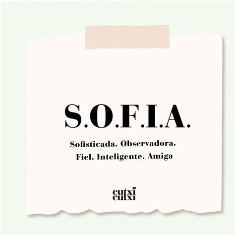 A Piece Of Paper With The Words Sofia On It In Black And White