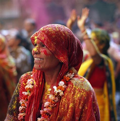 This is how they play Holi in Vrindavan - Rediff.com News