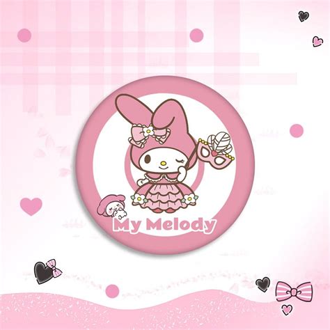 Sanrio Cartoon Badge Kuromi Melody Cinnamoroll Pochacco Hello Kitty