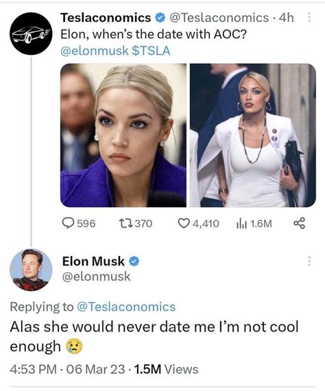 Elon Musk A Aoc Tweet Blonde Aoc Know Your Meme