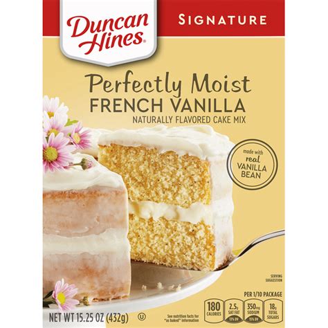 Duncan Hines Cake Mix French Vanilla Perfectly Moist 1525 Oz Instacart