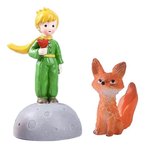 Figura De El Principito Y Zorro En Resina Libro En Luna Cuotas Sin