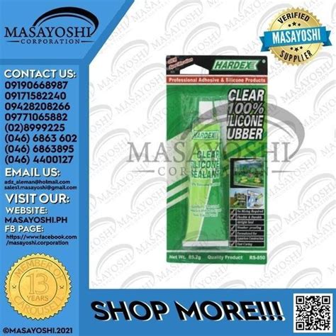 Hardex Clear Silicone Sealant Silicone Rubber Commercial