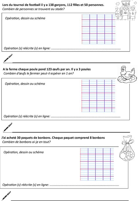 Multiplication Posée Ce2 Coloriages magiques Le BLOG de Monsieur