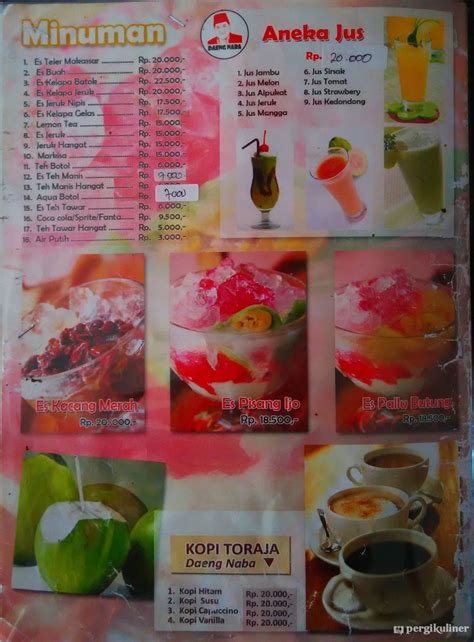 Selalu Diperbarui Menu Raja Konro Daeng Naba Beji Depok