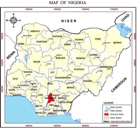 Location Of Anambra State In Nigeria Download Scientific Diagram