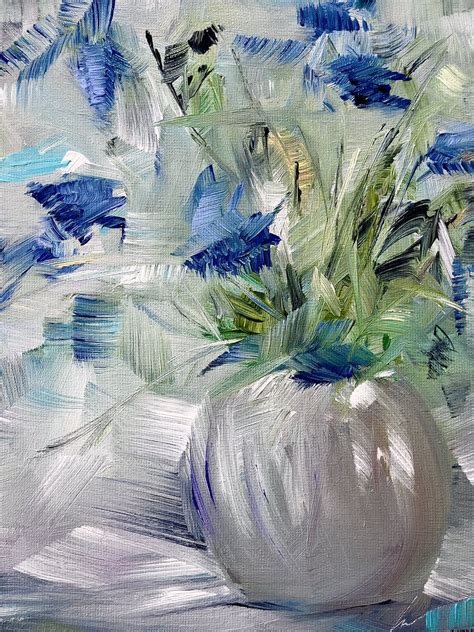 Vidan Taki On Twitter Rt Vera Kober Art My Cornflowers Painting