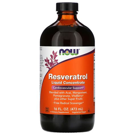 Now Foods, Resveratrol, Liquid Concentrate, 16 fl oz (473 ml) - iHerb