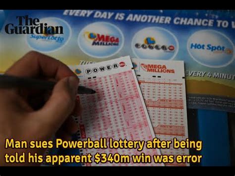 Man Sues Powerball Lottery After Being Told His Apparent M Win Was