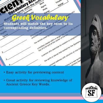 Ancient Greece Vocabulary Activity By Scholastic Funhouse Tpt