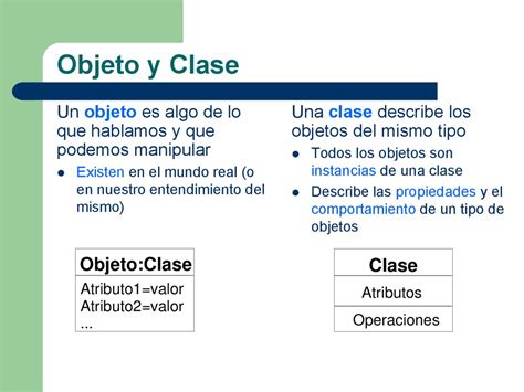 Ejemplo De Clases En Programacion Orientada A Objetos Variaciones Clase