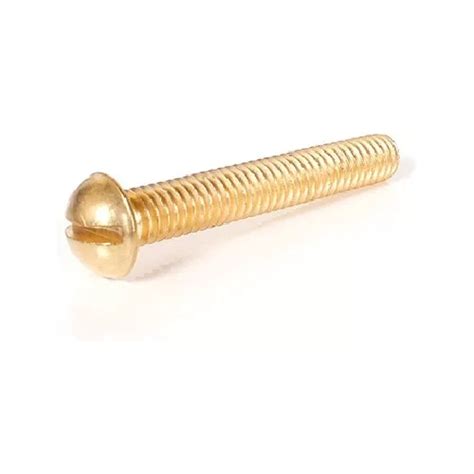 Tornillo De Bronce Cabeza Redonda X X U