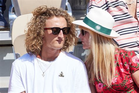 Photo Isabelle Camus Et Joalukas Noah En Tribunes Lors Des