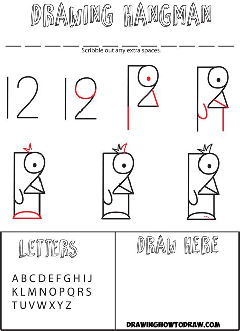 Play Drawing Hangman With These Free Drawing Hangman Sheets From Our