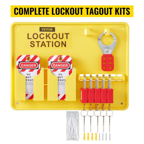 Tradesafe Lockout Tagout Station With Loto Devices Lock Out Off