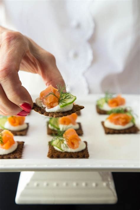 Goat Cheese Mousse And Smoked Salmon Canapés The Café Sucre Farine