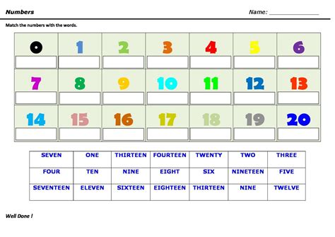 Numbers To With Pictures