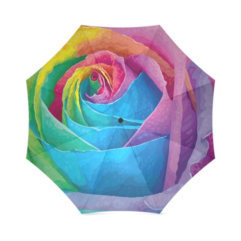 Vibrant Flower Watercolor Foldable Umbrella Model U01 ID D217345