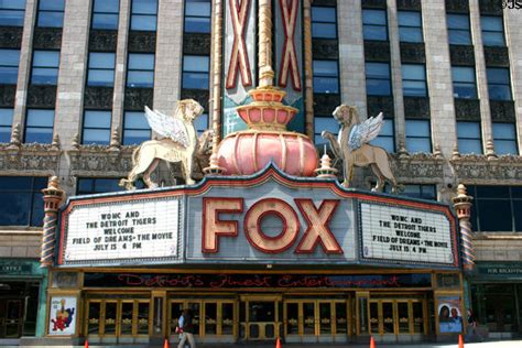 Fox Theater Marquee And Entrance Detroit Mi