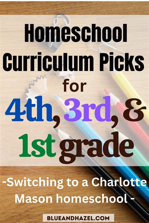 4th Grade 3rd Grade And 1st Grade Homeschool Curriculum Picks 2023 2024