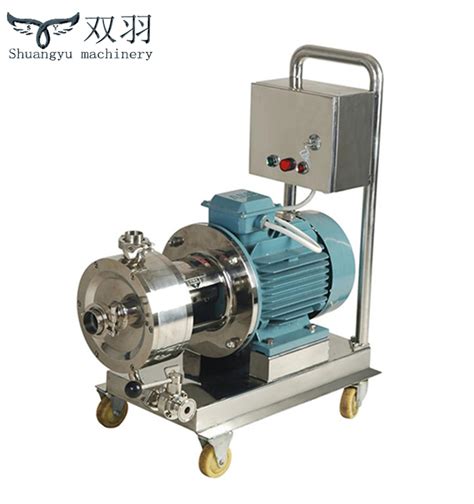 3A Sanitary Inline Mixer Emulsifier Single Stage Homogenizing Pump For