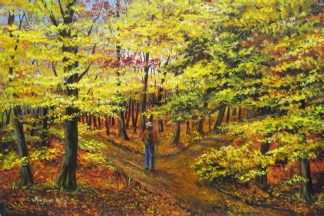 Two Roads Diverged In A Yellow Wood Painting at PaintingValley.com | Explore collection of Two ...