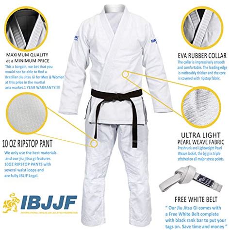 Kimonos de jiu jitsu brésilien pour homme et femme Ultra léger pré