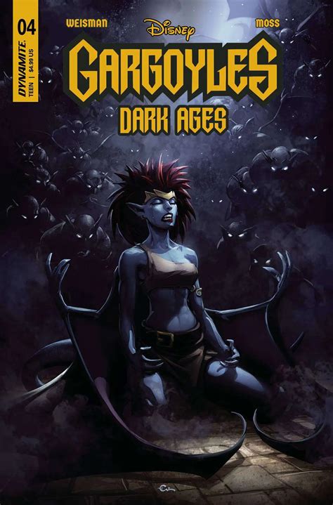 Dynamite Entertainment Gargoyles Dark Ages Comic Book 4 Crain Cover A