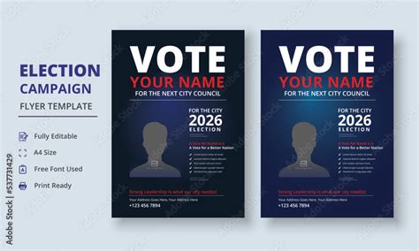 Election Campaign Poster Template