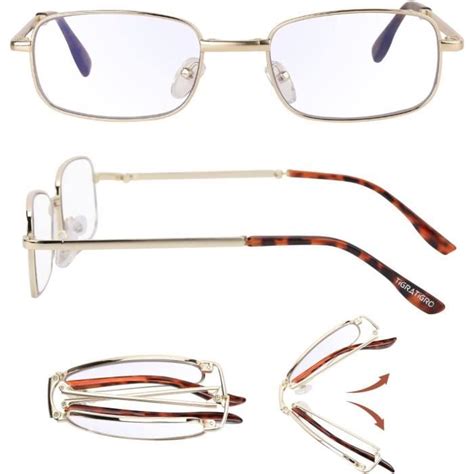 Lunettes De Lecture Pliantes Presbytie Anti Lumière Bleue Et Uv Avec