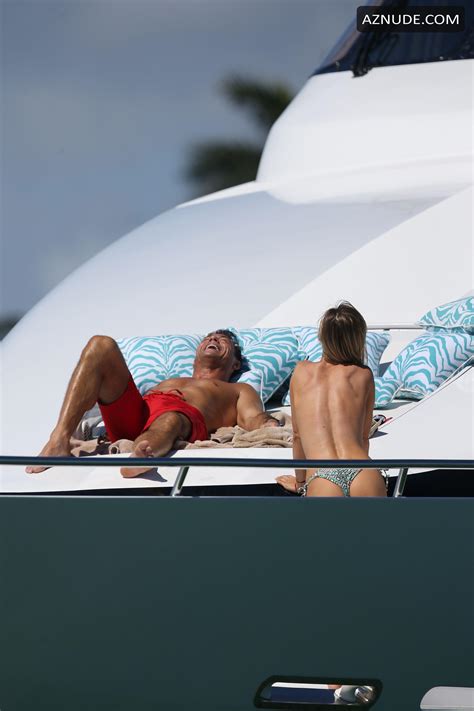 Joanna Krupa In A Bikini On A Yacht In Miami Aznude