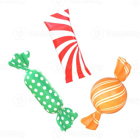 3d Rendering Colorful Candies 29128617 Png