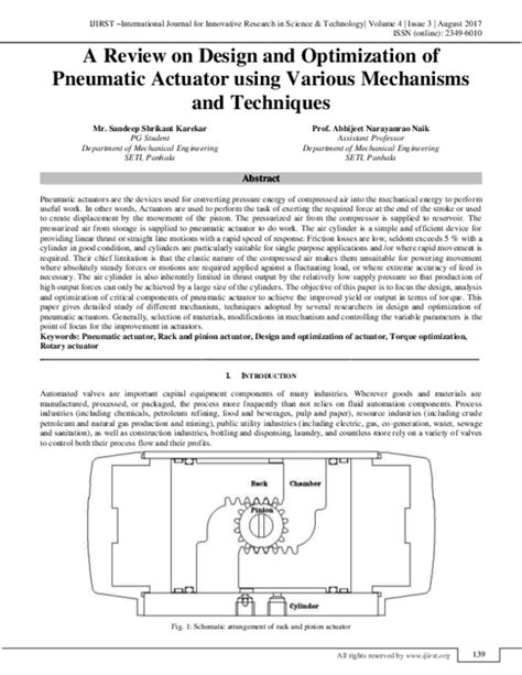 (PDF) A Review on Design and Optimization of Pneumatic Actuator using ...