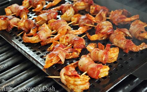 Bacon Wrapped Grilled Adobo Shrimp Amee S Savory Dish