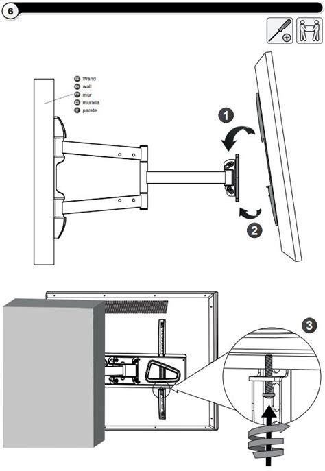 Ricoo S0944 Curved Tv Wall Mount Lcd Led Monitors Instruction Manual