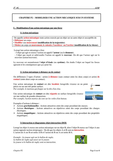 SOLUTION Mod Liser Une Action M Canique 2nde Studypool