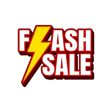 Flash Lightning Bolt Clipart Transparent Background Flash Sale Banner