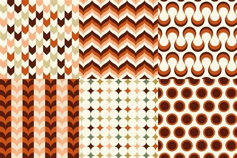 Retro 70s Pattern Vector Art Icons And Graphics For Free Download