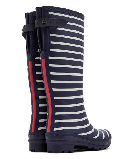 Joules French Navy Stripe Welly Rain Boot Women Zulily Rain Boots