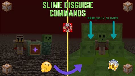 Command Block Tutorial Slime Disguise Commands In Minecraft