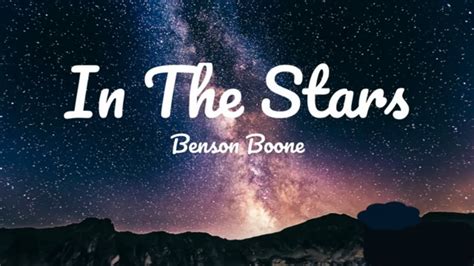 In The Stars Benson Boone Lyrics YouTube